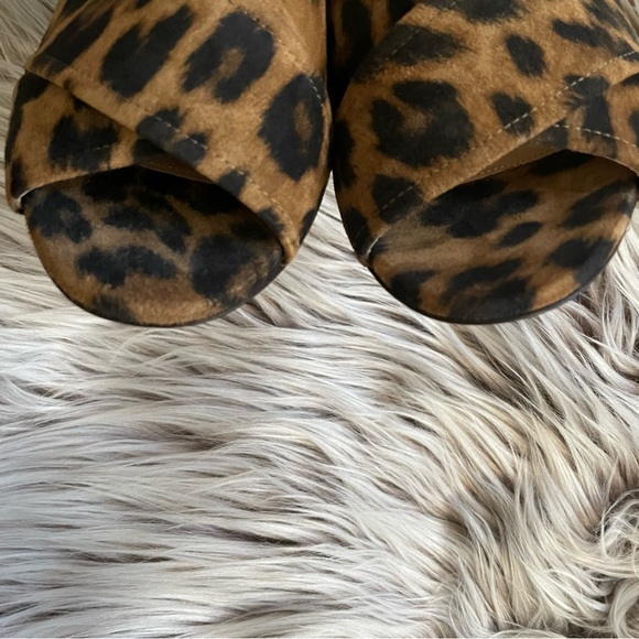 Marion Parke Bella Suede Leopard Ankle Tie Heels - Picture 5 of 13